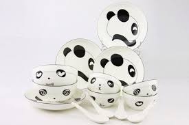 conjunto de vajilla y tetera panda noticias todokawaii