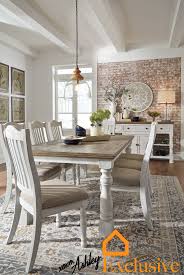 Havalance Dining Table In 2020 Farmhouse Dining Room Table Modern Farmhouse Dining Room Grey Dining Tables