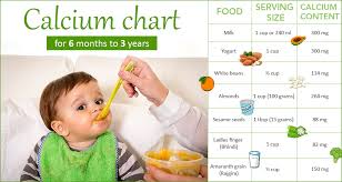 Calcium Requirement For Infants And Toddlers Calcium Food