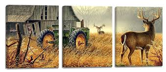 5 out of 5 stars. Canvas Wall Art Print Painting Picture Deer Country Wildlife Hunting Brown Themed Landscape 3 Panels Modern Artwork For Living Room Bedroom Bathroom Office Home Wall Decor Decoration Buy Online In Botswana At