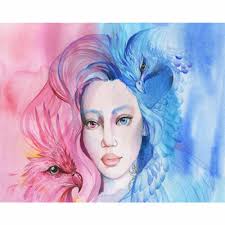 Anna Gasteiger German Vintage Old Painting Flower Pot Vase Oil