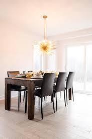 For full grain leather we recommend applying a quality leather conditioner and protectant to the leather furniture after a thorough cleaning. Brass Sea Urchin Chandelier In Dining Room Contemporary Dining Room