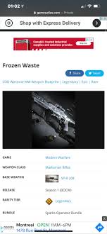 It's the best way to unlock your phone online, and we guarantee you'll have it unlocked or your money back. Question Can Anyone Tell What Are The Attachments On The Spr Blueprint Frozen Waste Played With It Yesterday And Really Liked It Just Completed The Challenges To Unlock It So I