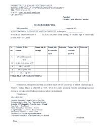 Cerere Concediu Personal Didactic 2016 2017