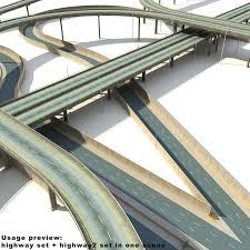 Https Www Turbosquid Com 3d Models 3d Roads Big Highway 582311 Road Highway Big