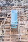 Pipe sleeves for concrete slab