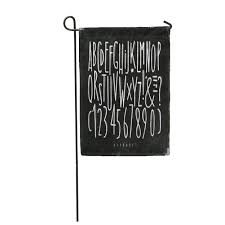A printable alphabet of lines word search containing 10 words. Chalkboard Alphabet Straight Lines In Vintage Drawing Chalk Garden Flag Decorative Flag House Banner 12x18 Inch On Sale Overstock 31370633