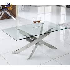 It is just too easy to find the best quality tempered, flat polished and beveled rectangle glass table tops for your dining room or for a lounge. Custom Living Room Furniture 8mm 10mm Transparent Tempered Glass Dining Coffee Table With Chromed Frames Dt 800 Tianjin Kingnod Furniture Co Ltd