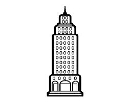 Easy way to draw a. Skyscraper 65818 Buildings And Architecture Printable Coloring Pages
