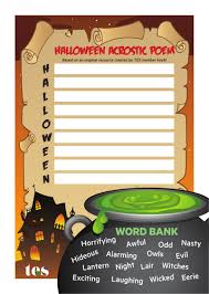Tes Halloween Acrostic Poem Templates Poem Template Acrostic Poem Template Acrostic Poem