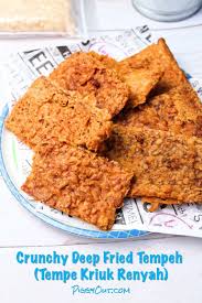 Tempe Kriuk Renyah Crunchy Deep Fried Tempeh Piggy Out Tempeh Recipes Tempeh Deep Fried