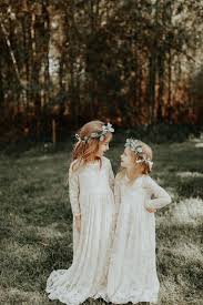 46 Flower Girl Dresses To Make Your Heart Skip A Beat Ruffled White Flower Girl Dresses Long Flower Girl Dresses Flower Girl Dresses Boho