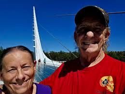 Motorcycle seat installation at Shasta Lake