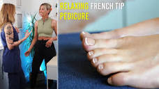 Luxury French Tip Pedicure & Massage Salon Treatment Tutorial ...