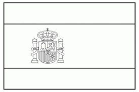 Esta ficha é uma introdução para alunos jovens, para coisas típicas de portugal. Para Imprimir Bandeira Da Espanha Para Colorir Preto E Branco