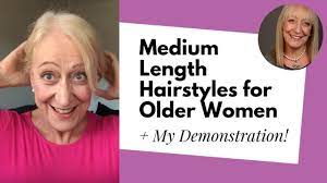 Your fine thin hair not only reflect your personality but they can also help you make a fashion statement. Fabulous Hairstyles For Older Women With Medium Length Hair Demonstration Youtube