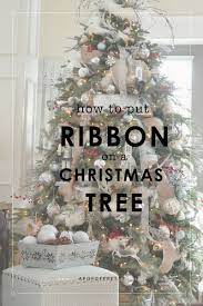 How To Put Ribbon On A Christmas Tree 2020 Tutorial Christmas Tree Garland Christmas Tree Decorations Ribbon Christmas Decorations