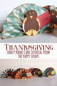 Learn how to make an adorable thanksgiving card. Turkey Name Card Tutorial The Happy Scraps
