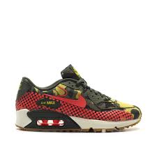 Nike Wmns Air Max 90 Jacquard Premium Camo Olive Pink Ocher Free Shipping Starts At 75 Air Max 90 Air Max Nike Shoes