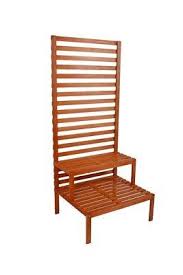 Garden Pleasure Sichtschutz Pflanztreppe Garten Balkon Zaun Eukalyptus Holz Pflanzen Pflanztreppe Pflanzentreppe