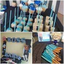 Diy Boss Baby Diy Baby Boy 1st Birthday Decoration Ideas For Boy Boss Baby Theme 1st Birthday Party Kidsparty Treattables Selfieframe Ricekrispy Baby Birthday Party Theme Baby Boy 1st Birthday Party Baby Birthday Themes