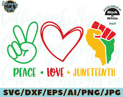 Juneteenth svg, peace, love, silhouette, cricut, cameo, svg $2.00 usd. Get Peace Love Juneteenth Svg Background Svg Downloads