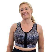 Wide elastic band under bust and high necline eliminate the up and down movement. Enell Sports Bra Boobydoo