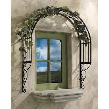 Thornbury Iron Arched Trellis In 2020 Window Trellises Arch Trellis Metal Trellis