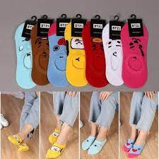 Bt21 No Show Socks Comfortable Socks Stylish Socks No Show Socks