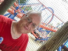 Riding mountain coasters Hellbender and Rail Runner