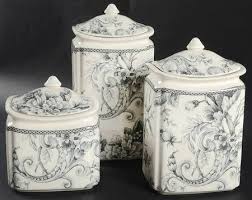 222 Fifth Pts Adelaide Grey White At Replacements Ltd French Country Kitchen Canister Sets Grey And White