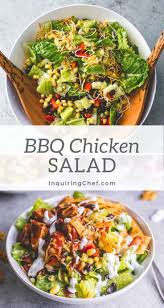 Bbq Chicken Salad Recipe In 2020 Bbq Chicken Salad Chicken Salad Recipes Healthy Salad Recipes