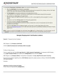 (i) to be printed on. 14 Employment Verification Letter Examples Pdf Doc Examples