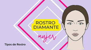 Rostro diamante de mujer