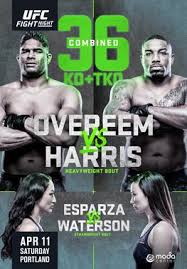 Every confirmed fight taking place at ufc fight night this weekend including overeem v harris. Ufc Fight Night Overeem Vs Harris Wikipedia