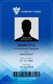 All the id card models or images you make here can be saved on your online account of clickable card. 16 Id Badge Id Card Templates Free Templatearchive In 2021 Id Card Template Card Template Employee Id Card