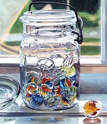Acrylic And Light Shooter Marble In The Light Crystals Watercolors Glass Painting Glass Art