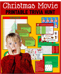 When you're busy planning an amazing thanksgiving dinner, one of the tasks that might fall by the wayside is finding the time to think up engaging ways to entertain guests before the feast starts or after the meal is done. Printable Christmas Movie Trivia Game Treasure Hunt