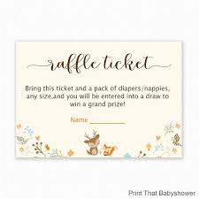 Baby Shower Diaper Raffle Tickets Woodland Invitation Insert Baby Shower Diaper Raffle Tickets Baby Shower Diaper Raffle Raffle Tickets