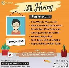 Ini.agar semakin berguna dan bermanfaat. Lowongan Kerja Staf Packing Di Kkakka Kids Atmago