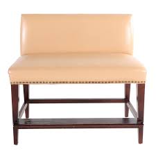 Check out our lee industries selection for the very best in unique or custom, handmade pieces from our shops. Lee Industries Mahogany Stained Leather Upholstered Counter Height Banquette Ebth