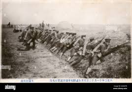 China british troops at battle hi-res ...