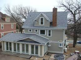 Shingle color of the year. Happy Recycling Day Homeowner Recycles Synthetic Roofing Tiles Davinci Roofscapes Roof Shingles Gray Roof Roof Styles
