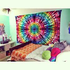 Pin By Brittany Thomson On Home Inspiration Tie Dye Room Tie Dye Tapestry Tie Dye Bedroom