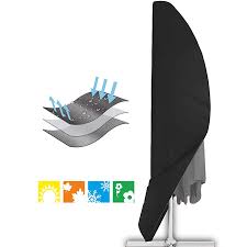 Free delivery on your first order shipped by amazon. Freedo Outdoor Umbrella Cover Patio Umbrella Cover For Cantilever Parasol Outdoor Umbrellas Cover Water Resistant Fabric Black 265cm Walmart Canada