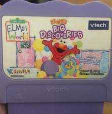 Vtech Vsmile Pocket Elmo S Big Discoveries Game Cartridge Vtech Discovery Games Elmo Sesame Street