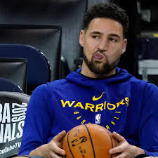Klay thompson of the golden state warriors looks on during the game against the dallas mavericks on november 17, 2018. Klay Thompson Set To Miss Second Successive Season After Tearing Achilles Golden State Warriors The Guardian