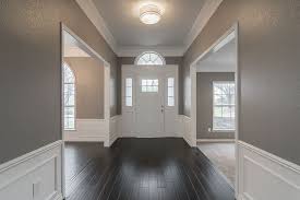 Entry Mahogany Wood Floors White Trim Modern Entryway Remodel Home Renovation Home Make Over Small Basement Remodel Basement Remodeling Room Remodeling