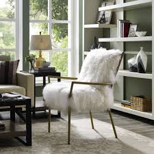 A stylish accent chair is more than just a place to sit. Lena Sheepskin Chair Overstock 10519599