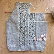 Fotograf Aciklamasi Yok Bebek Yelek Baby Knitting Patterns Bebek